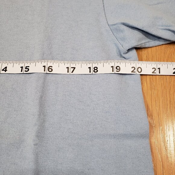 Life is Crap T Shirt Mens Medium Blue Graphic Without Wine Life is Crap Funny - Picture 9 of 11